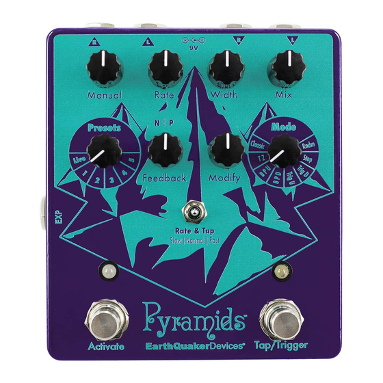 EarthQuaker Devices Pyramids Bedienungsanleitung