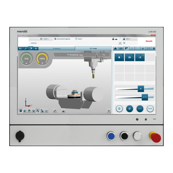 Bosch Rexroth AG ctrlX HMI DE0015 Handbücher