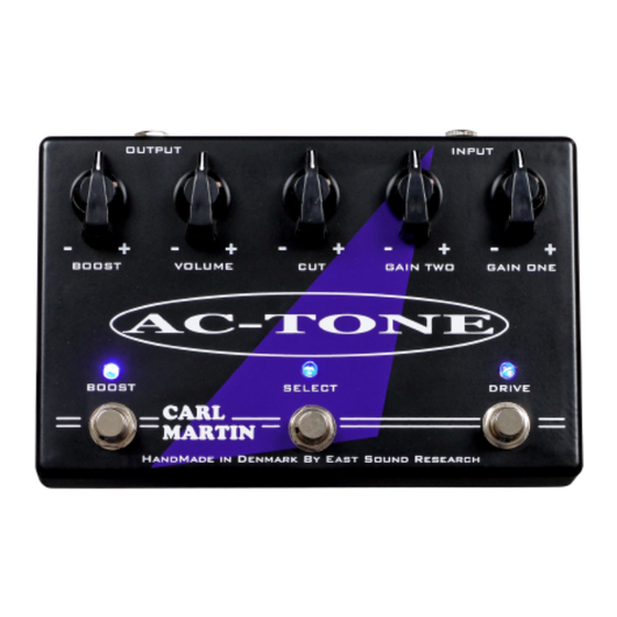 Carl Martin AC-Tone Anleitung