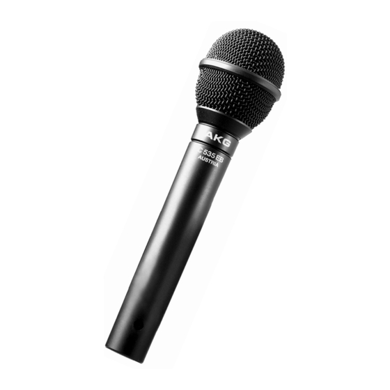 AKG C 535 EB Bedienungsanleitung