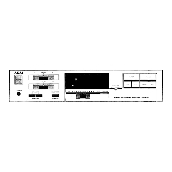 Akai AM-A301 Bedienungsanleitung