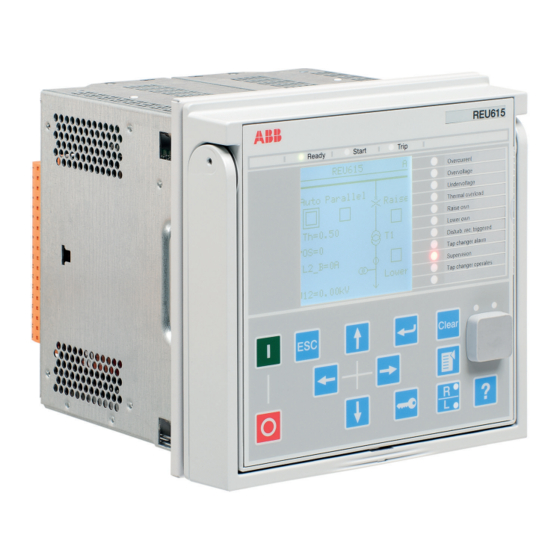 ABB REU615 Handbücher