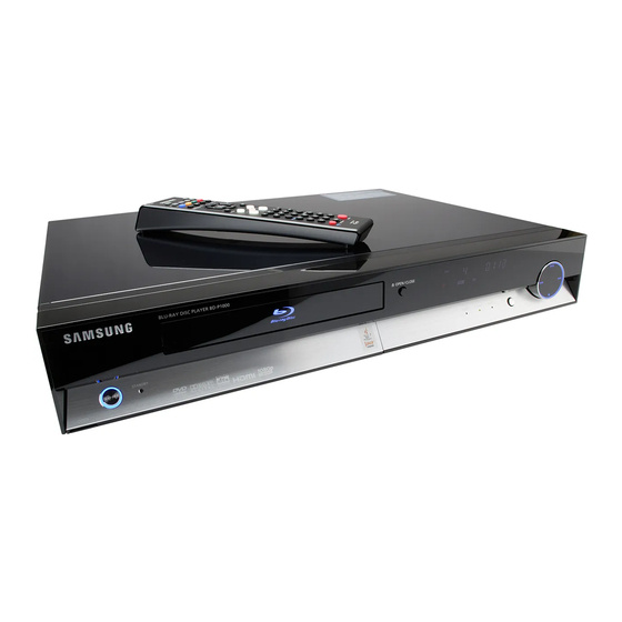 Samsung BD-P1000 Benutzerhandbuch