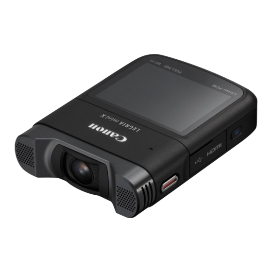 Canon LEGRIA mini X Betriebsanleitung