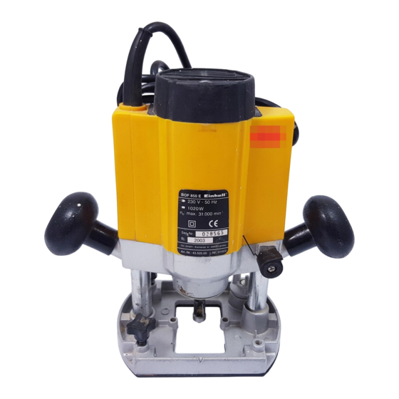 EINHELL bavaria BOF 850E Bedienungsanleitung