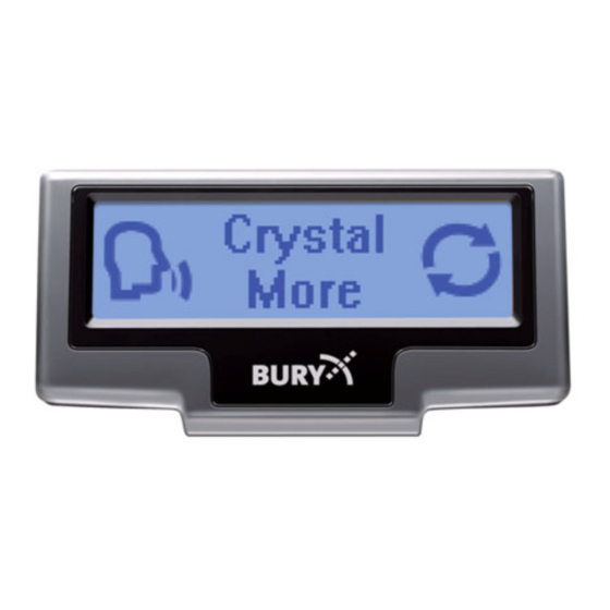 BURY CC 9060 Smart Handbücher