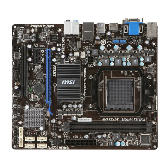 MSI 880GMA-E35 Bedienungsanleitung