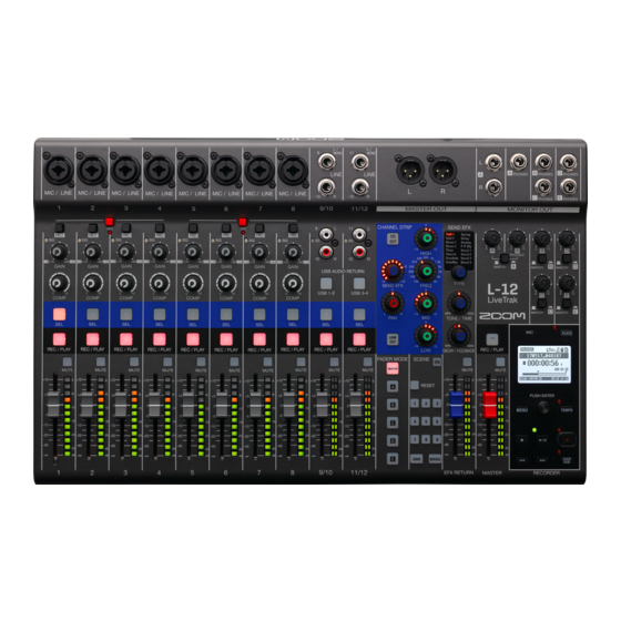 Zoom L-12 LiveTrak Kurzanleitung