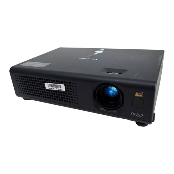 ViewSonic PJ452 Bedienungsanleitung