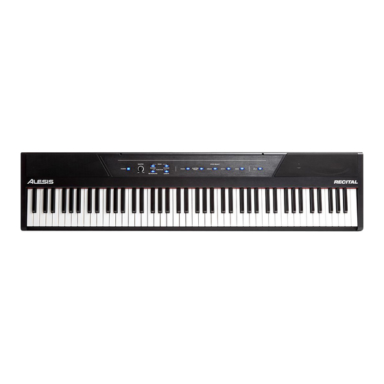 Alesis recital Benutzerhandbuch