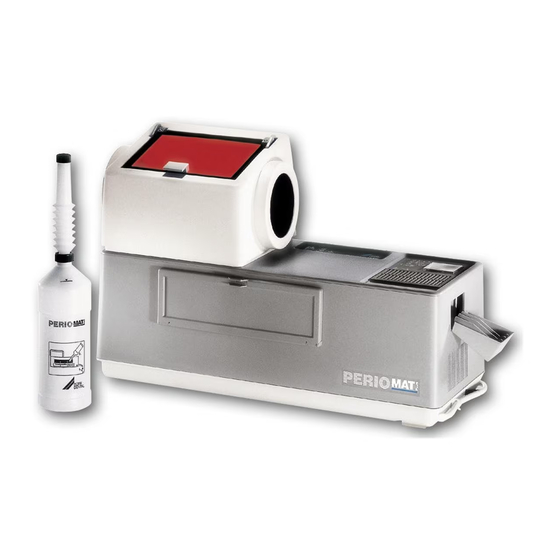 Durr Dental Periomat Plus 1307 Montage- Und Gebrauchsanweisung