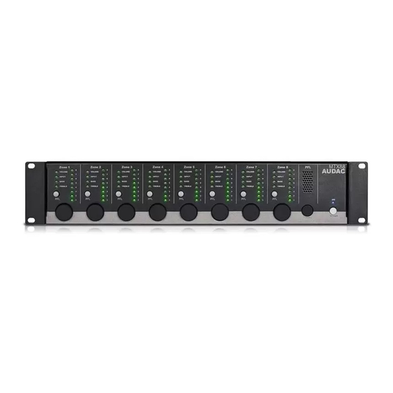 AUDAC MTX48 Bedienungsanleitung