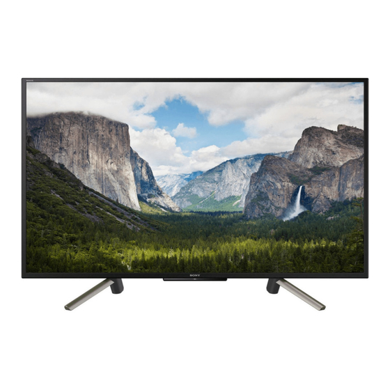 Sony BRAVIA KDL-50WG6 series Referenz-Anleitung