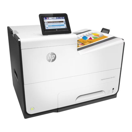 HP PageWide Enterprise Color 556 series Installationshandbuch