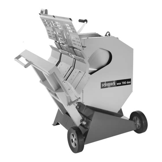 Scheppach Wox 700 duo Original Anleitungen
