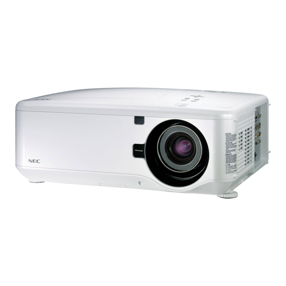 NEC np4100w Handbuch