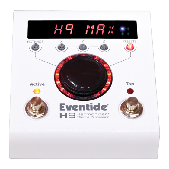 Eventide H9 Benutzerhandbuch