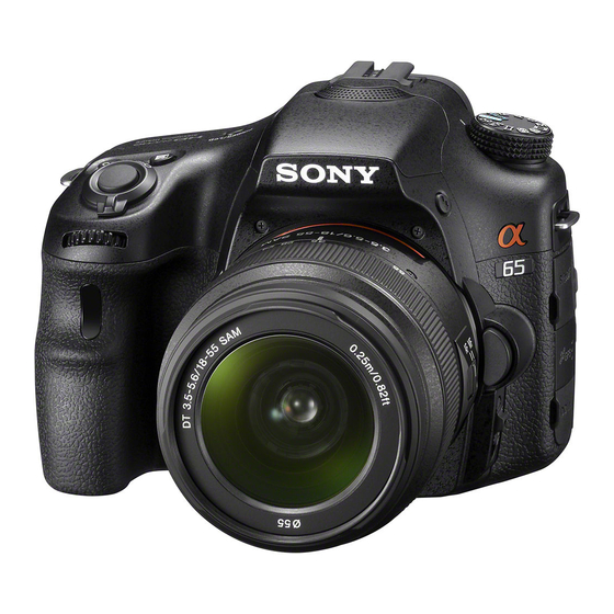 Sony A65 Handbuch