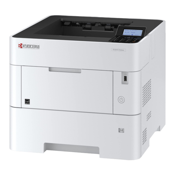 Papier In Die Universalzufuhr Einlegen - Kyocera ECOSYS series ...