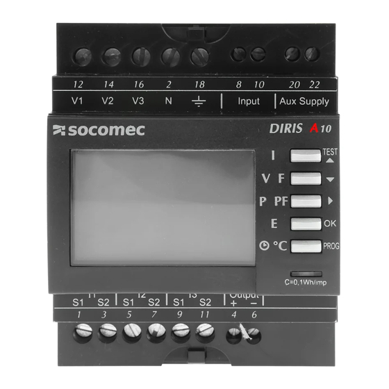 socomec diris a10 Bedienungsanleitung