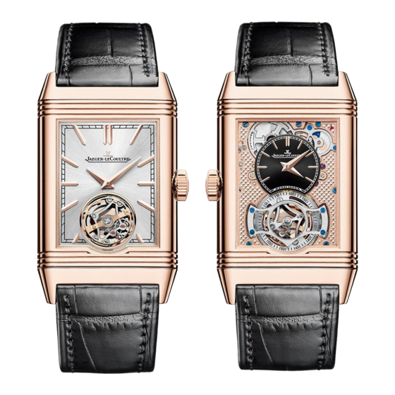 Jaeger-leCoultre REVERSO TRIBUTE DUOFACE TOURBILLON Bedienungsanleitung