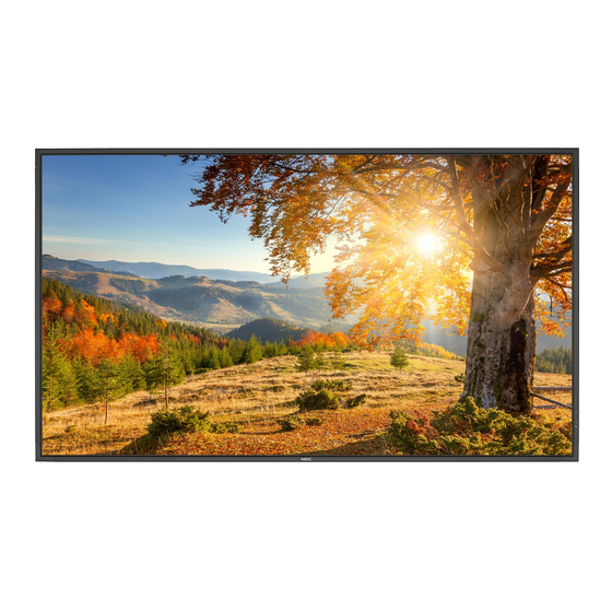 NEC MultiSync X754HB Bedienungsanleitung