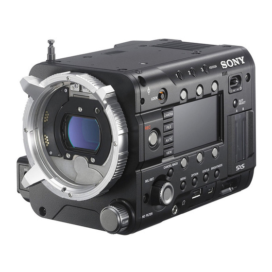 Sony PMW-F55 Bedienungsanleitung