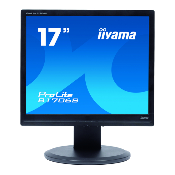 iiyama ProLite B1706S Bedienungsanleitung