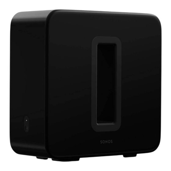 Sonos SUB Produkthandbuch