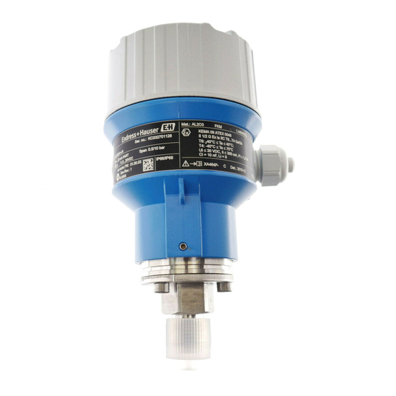 Endress+Hauser Cerabar M PMC51 Kurzanleitung