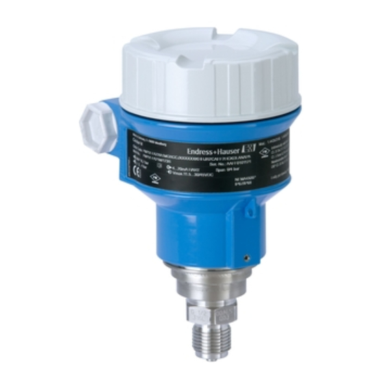 Endress+Hauser Cerabar M PMC51 Betriebsanleitung