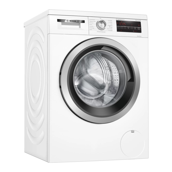 Bosch WUU28TH0 Gebrauchs- Und Montageanletung