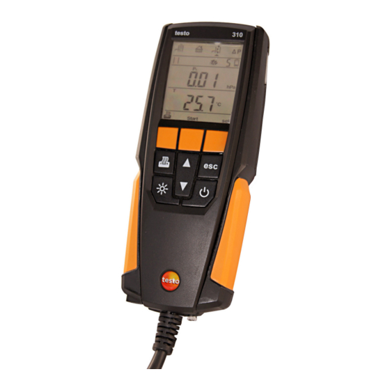 testo 310 Bedienungsanleitung