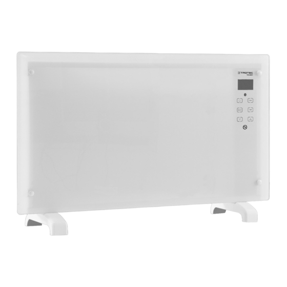 Trotec TCH 2000 E Bedienungsanleitung