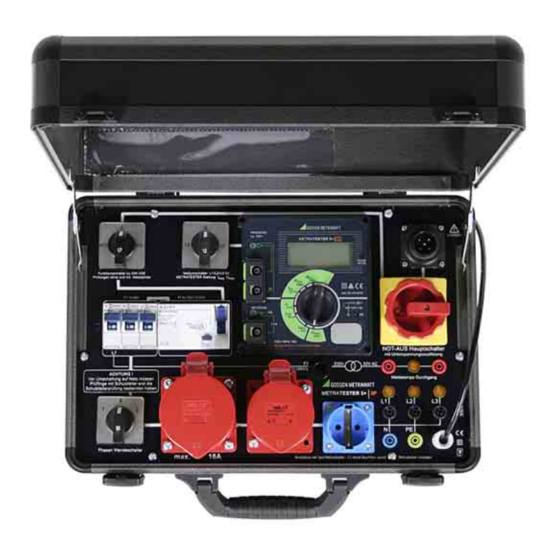 Gossen MetraWatt METRATESTER 5+ Bedienungsanleitung