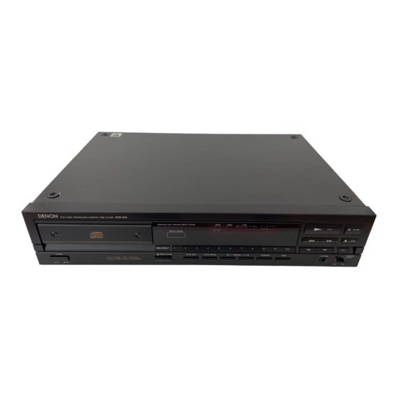 Denon DCD-810 Bedienungsanleitung