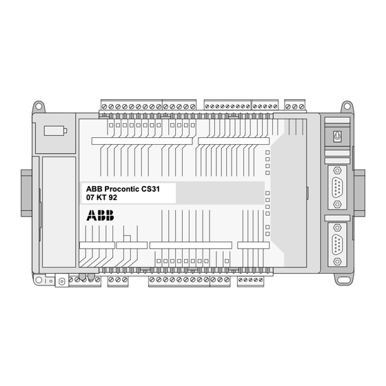 ABB Procontic CS31 Bedienungsanleitung