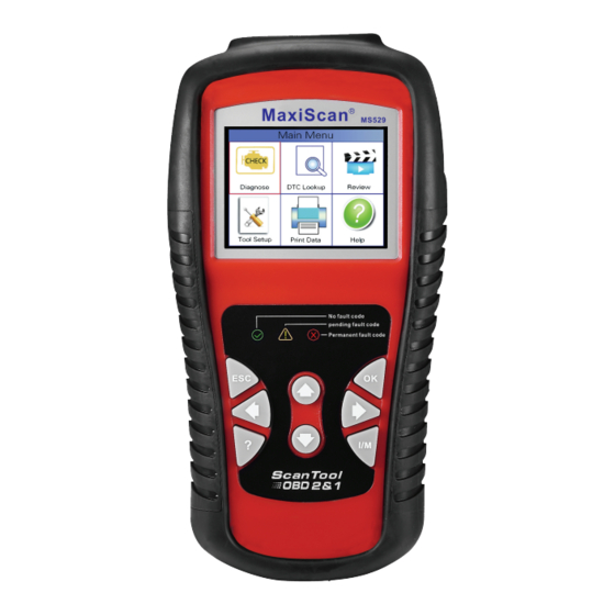 maxiscan OBD2 MS529 Bedienungsanleitung