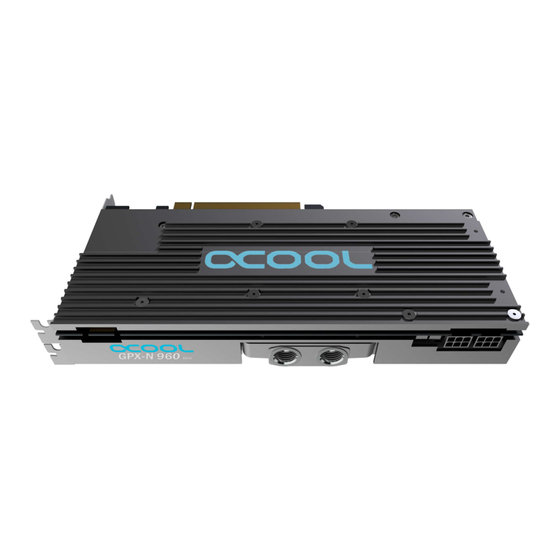 Alphacool GPX-N 960-M05 Anleitung