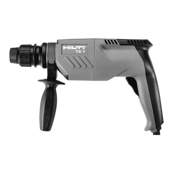 Hilti Martillo TE1 Bedienungsanleitung