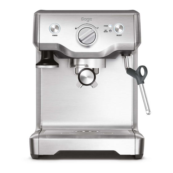 Sage Duo-Temp Pro BES810 Kurzanleitung