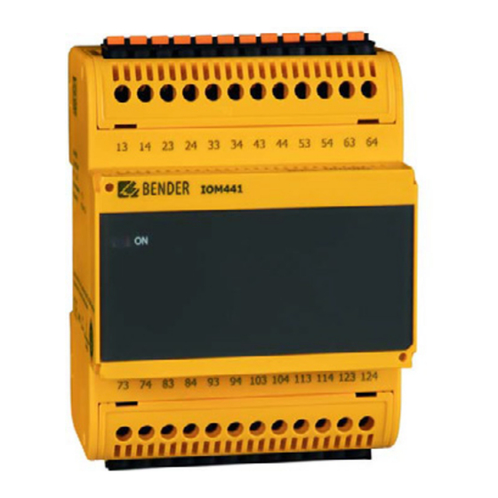 Bender IOM441-S Handbuch