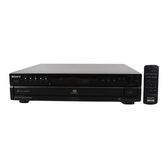 Sony SCD-CE595 Bedienungsanleitung