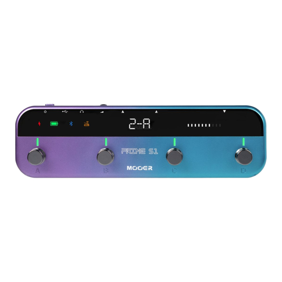 Mooer PRIME STOMP S1 Benutzerhandbuch