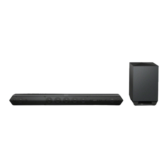 Sony Sound Bar Referenzhandbuch