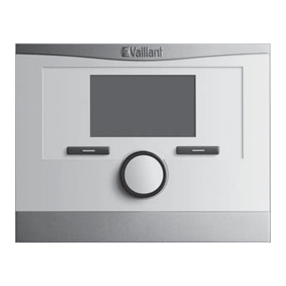 Vaillant calorMATIC 450f - VRC 450f Betriebsanleitung