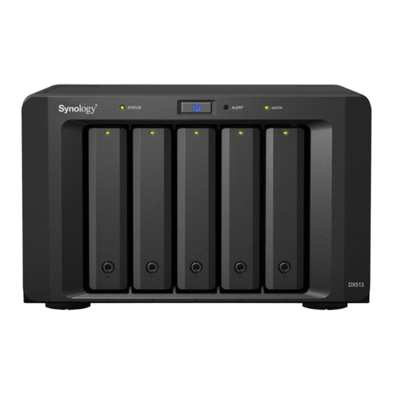 Synology DX513 Hardware-Installationsanleitung