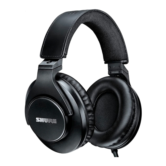 Shure SRH440A Bedienungsanleitung