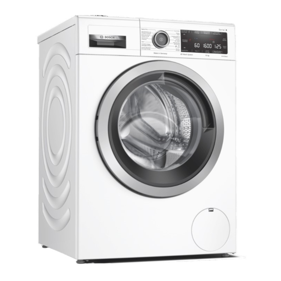 Bosch WAX32M41FG Gebrauchs- Und Montageanleitung