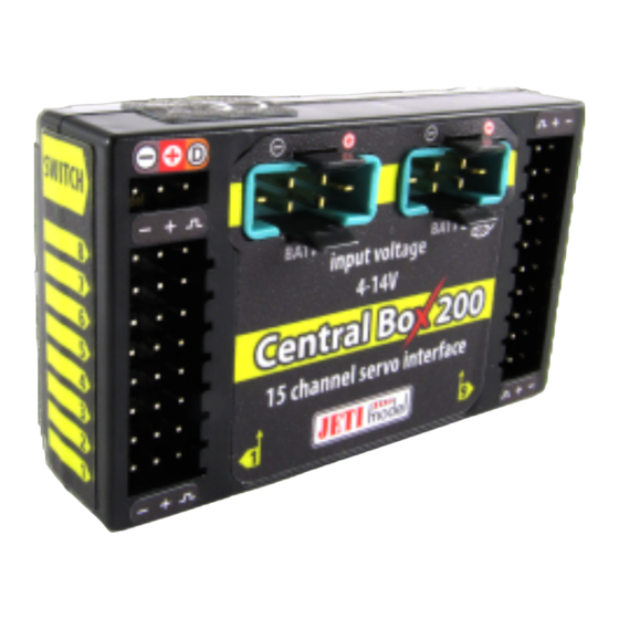 JETI model Central Box 200 Bedienungsanleitung
